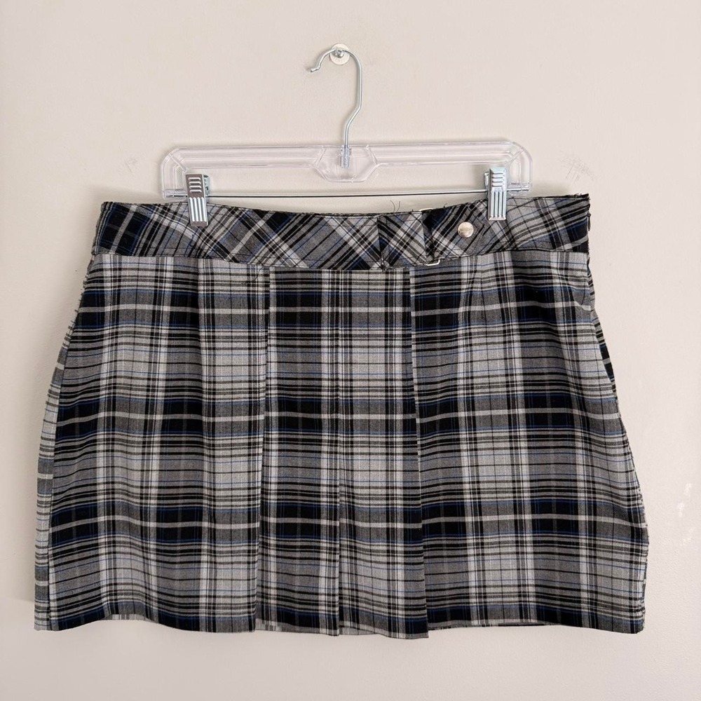 Y2K NO BOUNDARIES PLAID PRINT MINI SKIRT